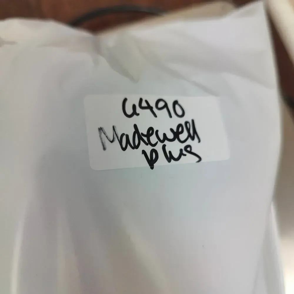 Madewell Classic Straight Jeans Women 35 Corson Medium Wash Distressed Plus Size - Picture 13 of 13